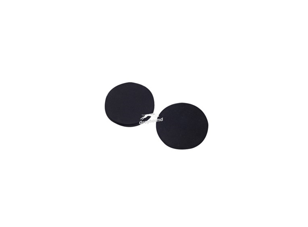 Picture of Black Viton Septa, 16.7mm x 1mm, for 18mm PP Screw Caps, (Shore A 70)
